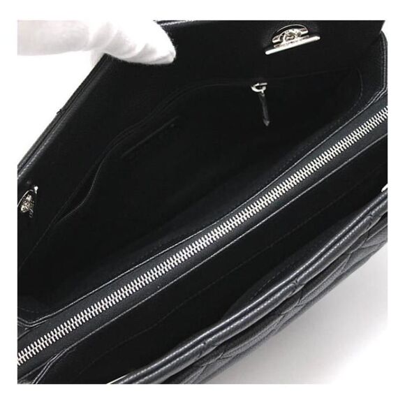 Chanel Matelasse Chain Shoulder Bag Caviar Skin Black - Picture 6 of 7